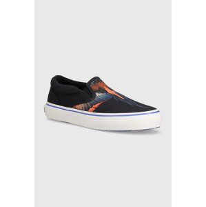 Tenisice Marcelo Burlon Icon Wings Slip-On Vulcanized za muškarce, boja: crna, CMIA079S24FAB0011026