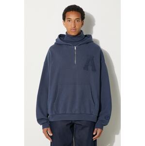Pamučna dukserica AMBUSH Collar Rib Sweatshirt Insignia za muškarce, s kapuljačom, s aplikacijom, BMBB004F24FLE0014545