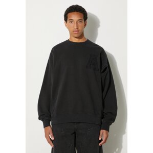 Pamučna dukserica AMBUSH Hole Sweatshirt za muškarce, boja: crna, s aplikacijom, BMBA004F24FLE0011010