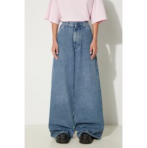 Traperice AMBUSH Denim Baggy Pants za žene, visoki struk, BWYB004F24DEN0024000