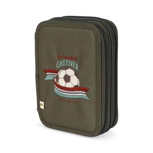 Dječja pernica Konges Sløjd CLOVER MAXI PENCIL CASE boja: zelena, KS102992
