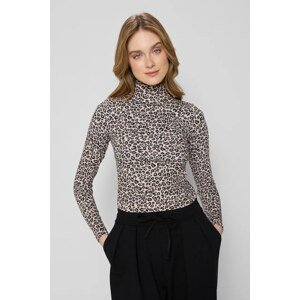 Bluza Bizuu OWAKA za žene, boja: bež, s uzorkom, OWAKA SANLEO BRĄZOWY KW25
