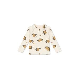 Dječja majica dugih rukava za kupanje Konges Sløjd ASTER SWIM BLOUSE GRS boja: bež, KS102479
