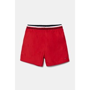 Dječje kratke hlače za kupanje Tommy Hilfiger boja: crvena, UB0UB00577