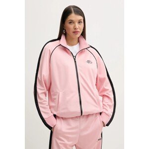 Dukserica Fiorucci Puffy Piping Angel Track Sweatshirt za žene, boja: ružičasta, s aplikacijom, U02SPSZI270PL01PN02