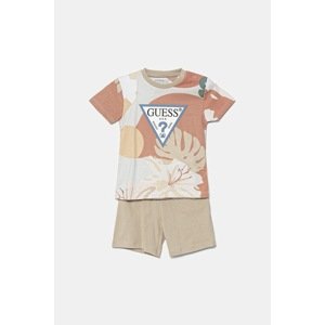 Pamučni komplet za bebe Guess boja: bež, I5GG01 K8HM4
