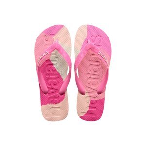 Japanke Havaianas TOP LOGOMANIA COLORS II za žene, boja: ružičasta, ravni potplat, 4147526-0129