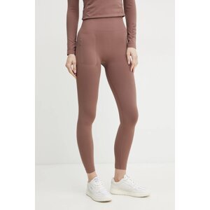 Tajice Max Mara Leisure boja: smeđa, bez uzorka, 2516331017600