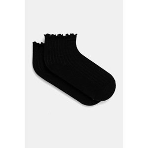 Čarape Vans za žene, boja: crna, VN000NCYBLK1