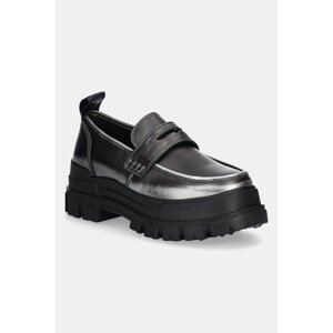 Mokasinke Buffalo Aspha Loafer Vntg za žene, boja: siva, s platformom, 1624083-PEW