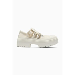 Kožne cipele Converse Chuck Taylor All Star Lugged Heel MJ za žene, boja: bijela, s platformom, A10617C