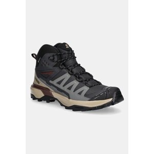 Cipele Salomon X Ultra 360 Mid GTX za muškarce, boja: siva, sa srednje toplom podstavom, L47743300