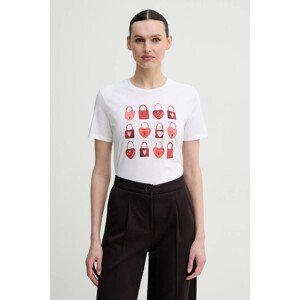 Pamučna majica PS Paul Smith za žene, boja: bijela, W2R.G799.PP5095