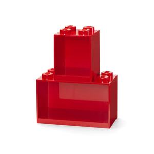 Set zidnih polica Lego boja: crvena