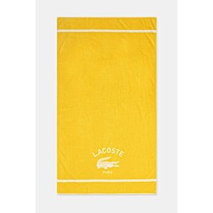 Pamučni ručnik za plažu Lacoste LORIGINE Jaune 90 x 160 cm boja: žuta