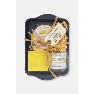 Set sapuna sa svijećom od soje Maitre Savonitto Mimosa 3-pack boja: žuta