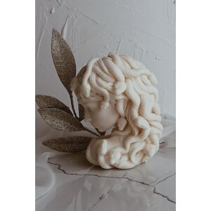 Ukrasna svijeća Temida Medusa 600 g boja: bež