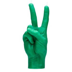 Ukrasna svijeća CandleHand Peace 360 g boja: zelena
