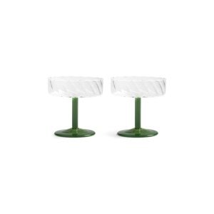 Čaša za šampanjac &k amsterdam 2-pack boja: zelena
