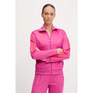 Dukserica adidas Originals GRFX BB TT za žene, boja: ružičasta, s uzorkom, JW6056