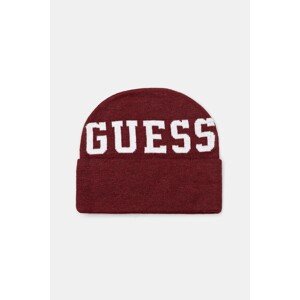 Dječja kapa Guess boja: bordo, od tanke pletenine, L5YZ04 Z3GW0