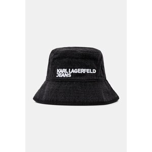 Traper šešir Karl Lagerfeld Jeans boja: crna, pamučne, A3M33107