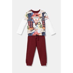 Pamučni komplet za bebe Guess boja: crvena, I5YG00 K8HM4