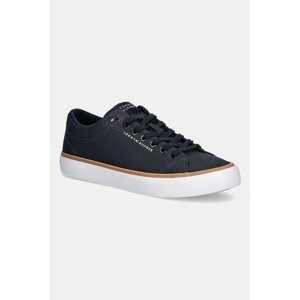Tenisice Tommy Hilfiger TH HI VULC CORE LOW II MESH boja: tamno plava, FM0FM05513
