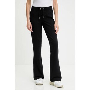 Donji dio trenirke Juicy Couture JERSEY APOLLO PANT boja: crna, s aplikacijom, JCWBJ125311