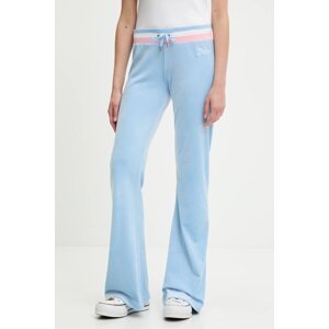 Donji dio trenirke od velura Juicy Couture CHRISTINE STRIPE LOW RISE bez uzorka, JCWBJ225352