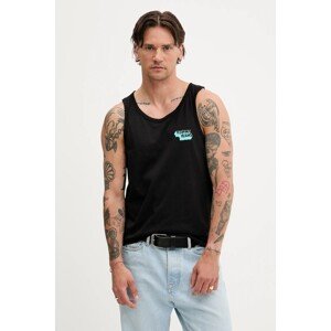 Pamučni top Tommy Jeans boja: crna, DM0DM21783