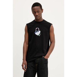 Pamučna majica Karl Lagerfeld Jeans boja: crna, A3M17026