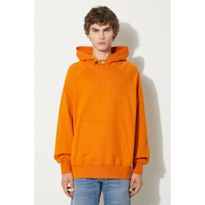Pamučna dukserica Vans Premium Classics LX Hoodie Fleece za muškarce, boja: narančasta, s kapuljačom, bez uzorka, VN000GZ152K1