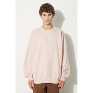 Pamučna dukserica Vans Premium Classics LX Crew Fleece za muškarce, boja: ružičasta, bez uzorka, VN000GBWBQL1