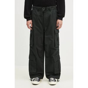 Pamučne hlače Vans Premium Classics LX Baggy Cargo Pant boja: zelena, ravni kroj, VN000HMYD6P1