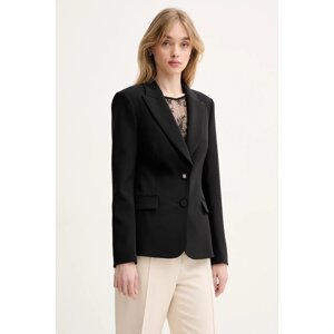 Sako Blugirl Blumarine boja: crna, jednoredno zakopčavanje, bez uzorka, RA5204.T2968