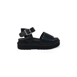 Sandale Altercore Aura.black za žene, boja: crna, s platformom, Aura.black