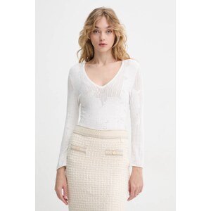 Pulover Blugirl Blumarine za žene, boja: bijela, lagani, RA5011.MS99E
