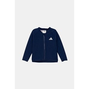 Dječja majica dugih rukava za kupanje adidas Performance boja: tamno plava, JI7350