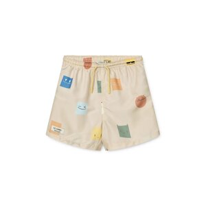 Dječje kratke hlače za kupanje Liewood Duke Printed Board Shorts boja: bež, LW20068