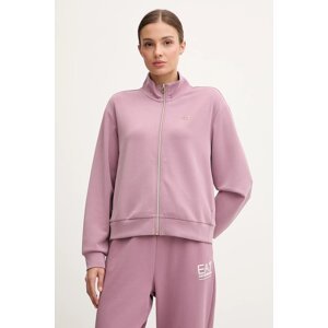 Dukserica EA7 Emporio Armani za žene, boja: smeđa, bez uzorka, AF12643.7W000191