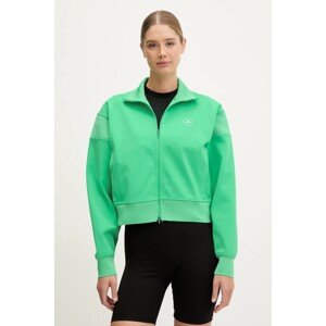 Dukserica adidas by Stella McCartney za žene, boja: zelena, bez uzorka, JJ0085