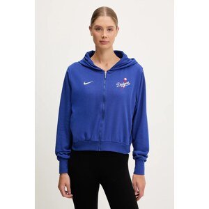 Dukserica Nike Los Angeles Dodgers za žene, boja: ljubičasta, s kapuljačom, s aplikacijom, 035D-11TU-LD-HVV