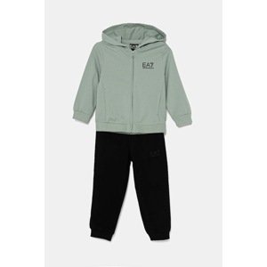 Dječja trenirka EA7 Emporio Armani boja: zelena, 7B000031 AF10380