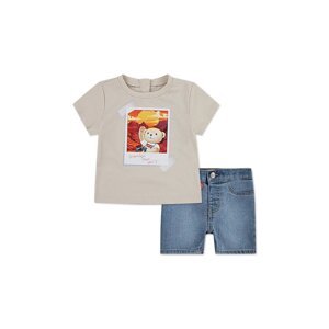 Komplet za bebe Levi's LEVI PHOTO OP DENIM SET boja: bež, 6EM343