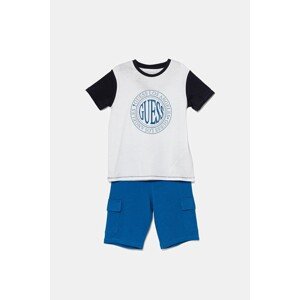 Pamučna dječja trenirka Guess boja: bijela, N5GG06 K8HM4