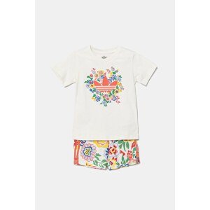 Pamučna dječja trenirka adidas Originals 2-pack boja: bijela, JC8013