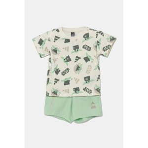 Dječji komplet adidas x Star Wars boja: zelena, JF3628