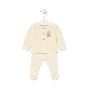 Pamučni komplet za bebe Tous Tricot boja: bež, Tricot.001