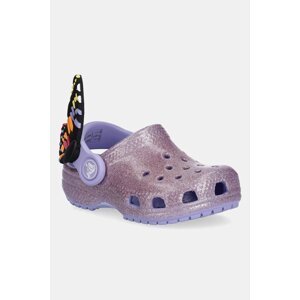 Dječje natikače Crocs CLASSIC IAM BUTTERFLY CLOG T boja: ljubičasta, 210018
